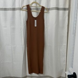 Chic Brown Midi Dress by Susana Monaco